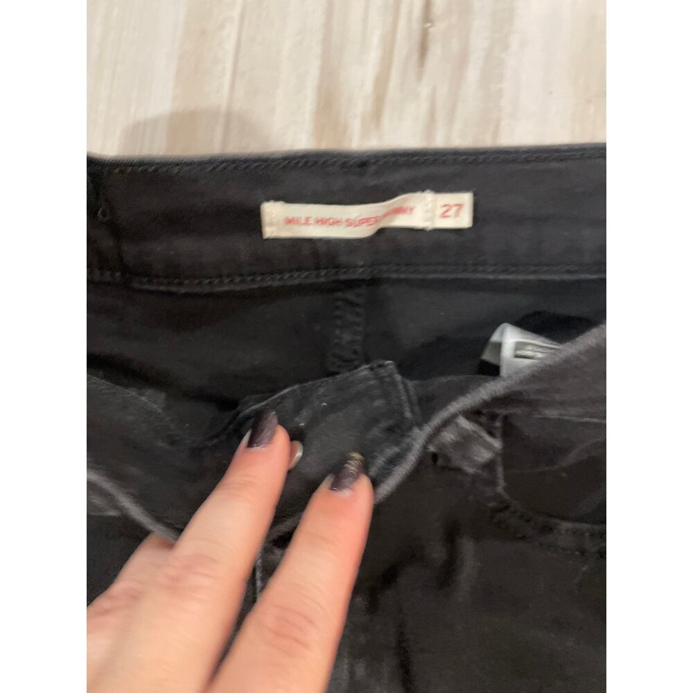 Levi Strauss mile high super skinny dark jeans size 27 - Picture 2 of 5